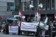 انڈونیشیا میں فلسطین کی حمایت میں ملک گیر ریلیاں، BOP میں شمولیت کی مخالفت