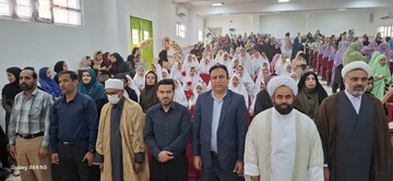 جشن تکلیف دانش آموزان دختر سیراف و چاه مجنون برگزار شد