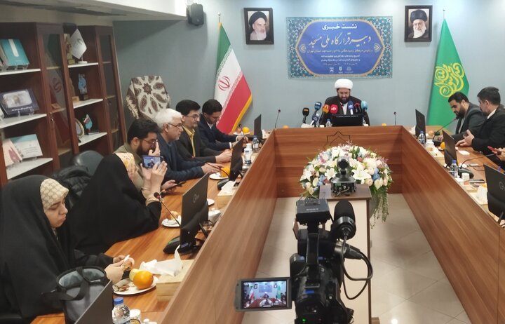 تصاویر/ نشست خبری دبیر قرارگاه ملی مسجد