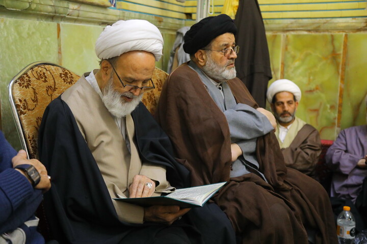 تصاویر / مراسم چهلمین روز ارتحال مرحوم آیت الله سید هادی سیستانی