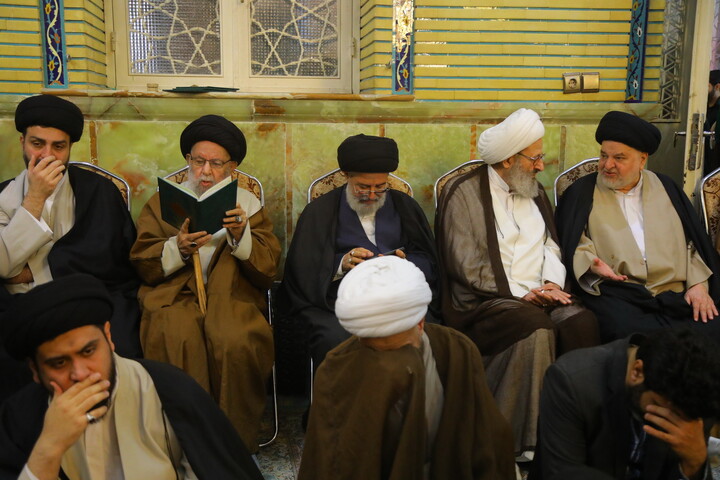 تصاویر / مراسم چهلمین روز ارتحال مرحوم آیت الله سید هادی سیستانی
