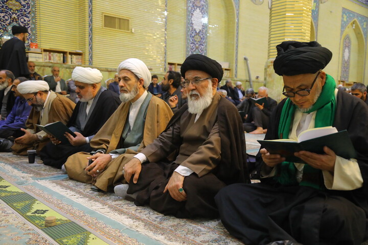 تصاویر / مراسم چهلمین روز ارتحال مرحوم آیت الله سید هادی سیستانی