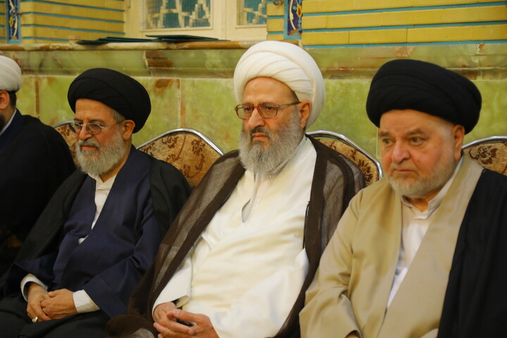 تصاویر / مراسم چهلمین روز ارتحال مرحوم آیت الله سید هادی سیستانی