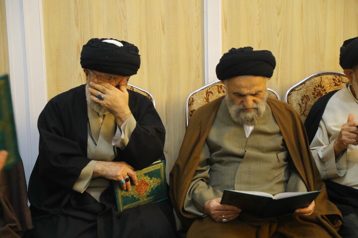 تصاویر / مراسم چهلمین روز ارتحال مرحوم آیت الله سید هادی سیستانی