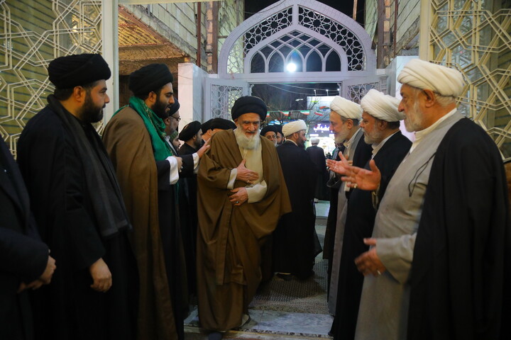 تصاویر / مراسم چهلمین روز ارتحال مرحوم آیت الله سید هادی سیستانی