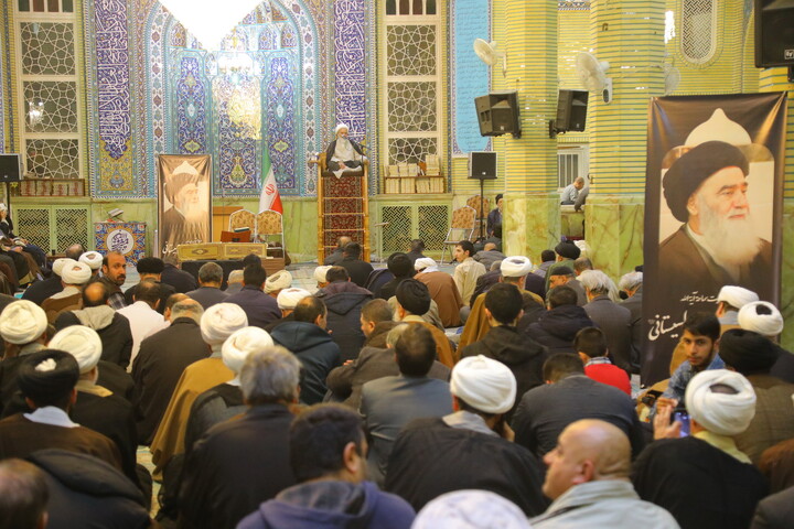 تصاویر / مراسم چهلمین روز ارتحال مرحوم آیت الله سید هادی سیستانی