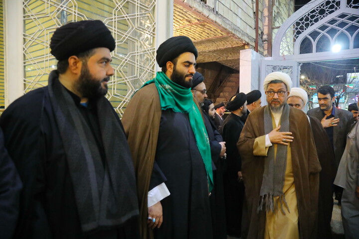 تصاویر / مراسم چهلمین روز ارتحال مرحوم آیت الله سید هادی سیستانی