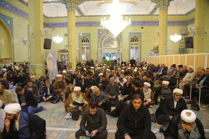 تصاویر / مراسم چهلمین روز ارتحال مرحوم آیت الله سید هادی سیستانی