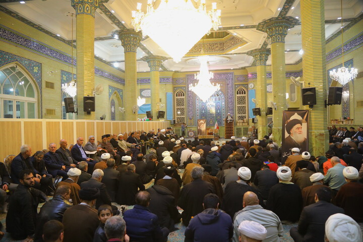 تصاویر / مراسم چهلمین روز ارتحال مرحوم آیت الله سید هادی سیستانی