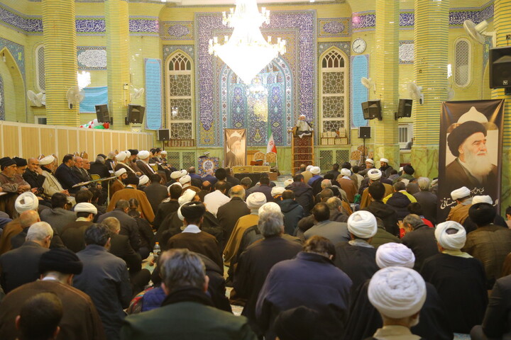 تصاویر / مراسم چهلمین روز ارتحال مرحوم آیت الله سید هادی سیستانی