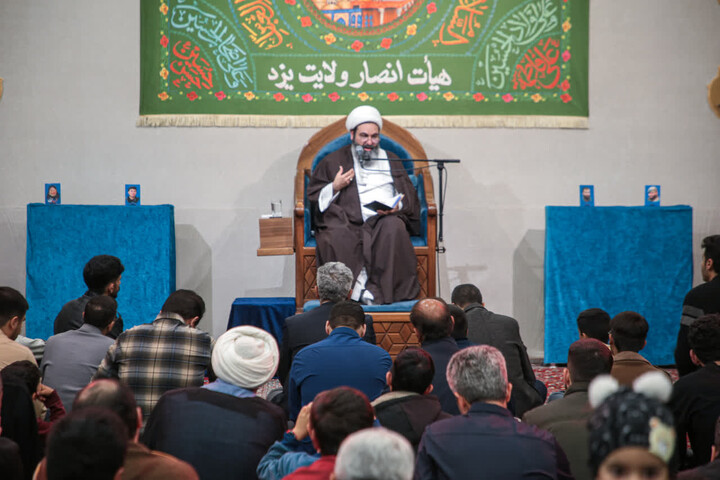 تصاویر/ مراسم هفتگی هیئت ضد صهیونیستی انصار ولایت دارالعباده یزد