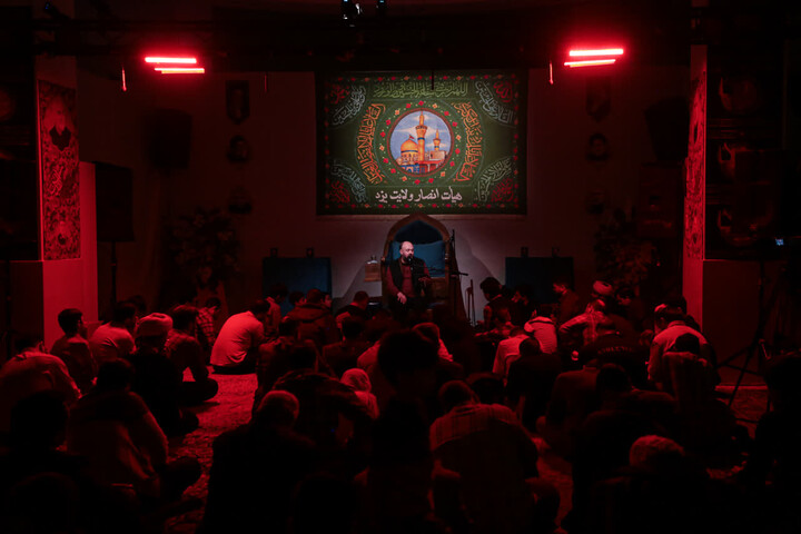 تصاویر/ مراسم هفتگی هیئت ضد صهیونیستی انصار ولایت دارالعباده یزد