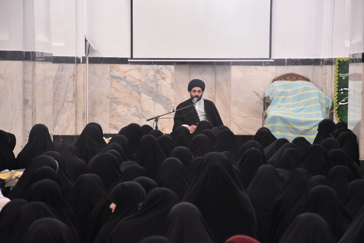 سخنرانی حجت‌الاسلام محمدحسین راجی در جمع طلاب خواهر معتکف حرم رضوی