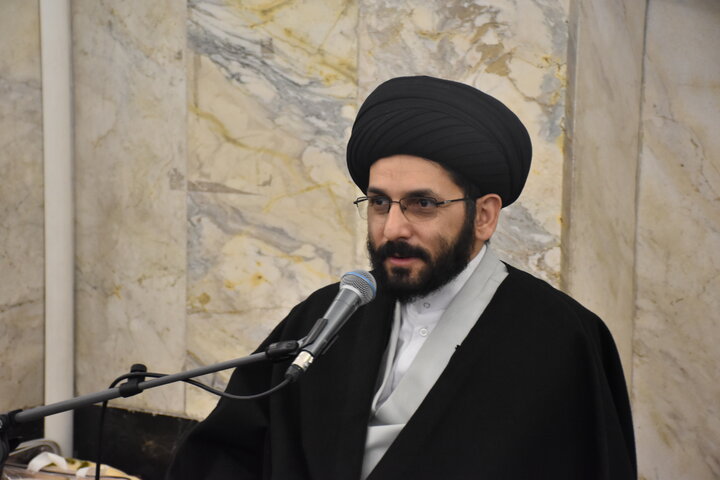 سخنرانی حجت‌الاسلام محمدحسین راجی در جمع طلاب خواهر معتکف حرم رضوی