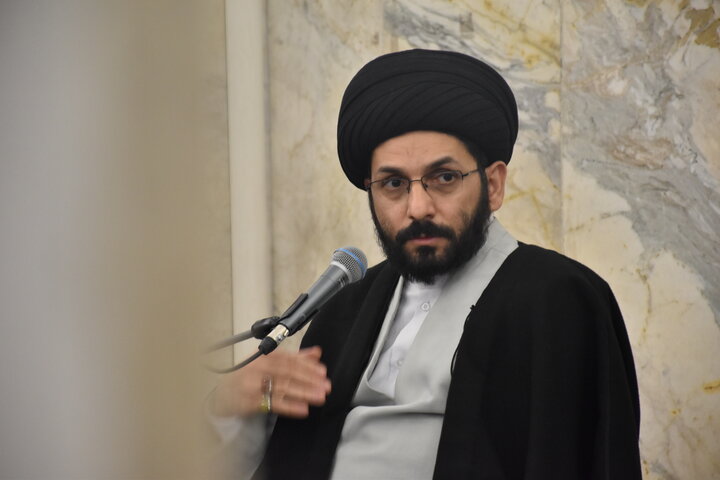 سخنرانی حجت‌الاسلام محمدحسین راجی در جمع طلاب خواهر معتکف حرم رضوی