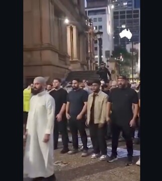 پلیس استرالیا به نماز جماعت حامیان فلسطین حمله کرد
