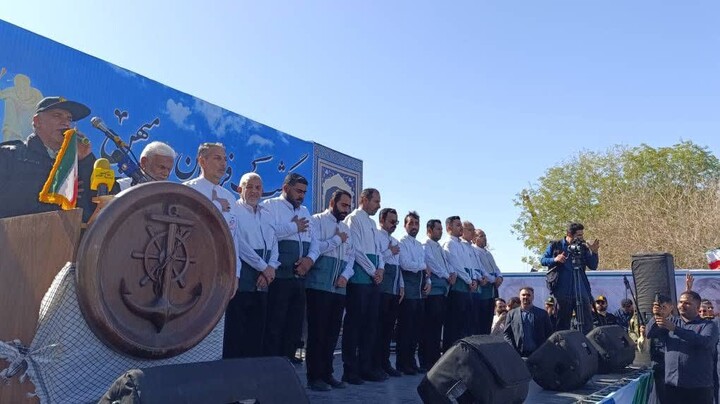 پیکر مطهر ۸۵ شهید گمنام در آغوش گرم مردم خوزستان