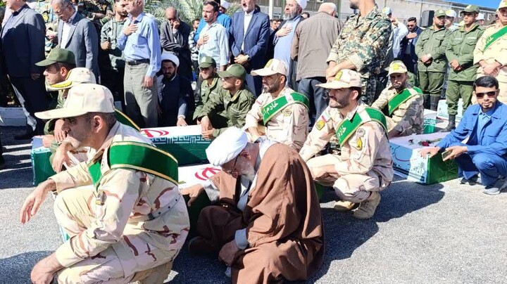 پیکر مطهر ۸۵ شهید گمنام در آغوش گرم مردم خوزستان