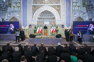 تصاویر/ بزرگداشت شهدای جنایات تروریستی آمریکایی - صهیونی در حرم مطهر رضوی