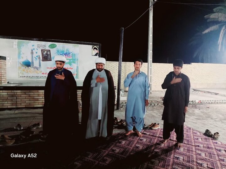 برگزاری آیین شبی با شهدا درباره برکات ماه رمضان در شهرستان جازموریان