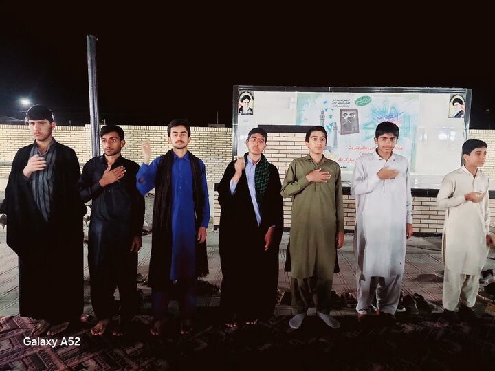 برگزاری آیین شبی با شهدا درباره برکات ماه رمضان در شهرستان جازموریان