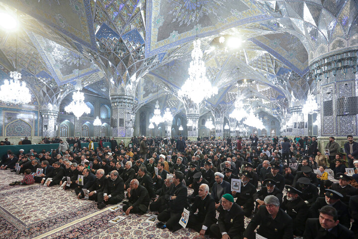 تصاویر/ بزرگداشت شهدای جنایات تروریستی آمریکایی - صهیونی در حرم مطهر رضوی