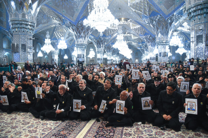 تصاویر/ بزرگداشت شهدای جنایات تروریستی آمریکایی - صهیونی در حرم مطهر رضوی