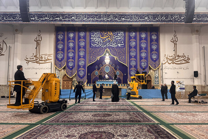 حرم بانوی کرامت آماده میزبانی از مهمانان ماه خدا شد