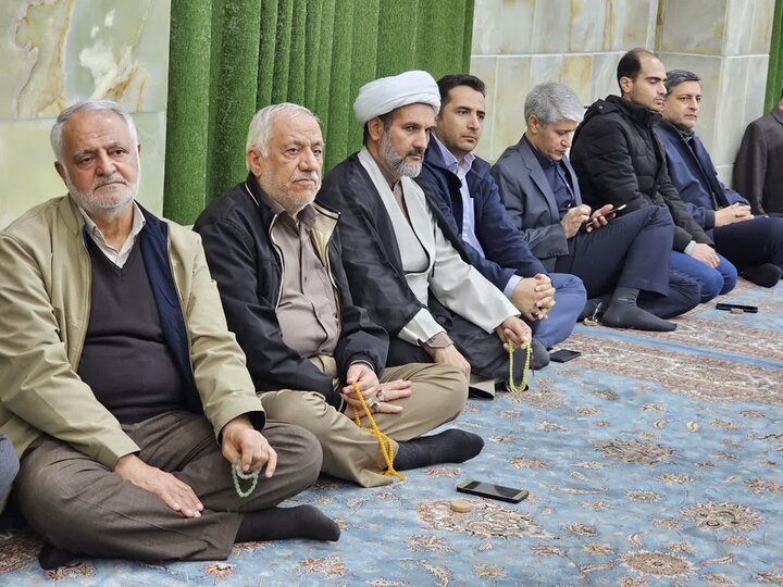 تصاویر/مراسم گرامیداشت چهلمین روز شهادت جمعی از هموطنان و حافظان امنیت در مهدیه سنندج
