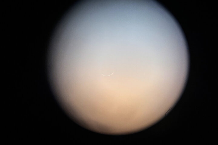 رؤیت هلال ماه رمضان در حرم مطهر بانوی کرامت