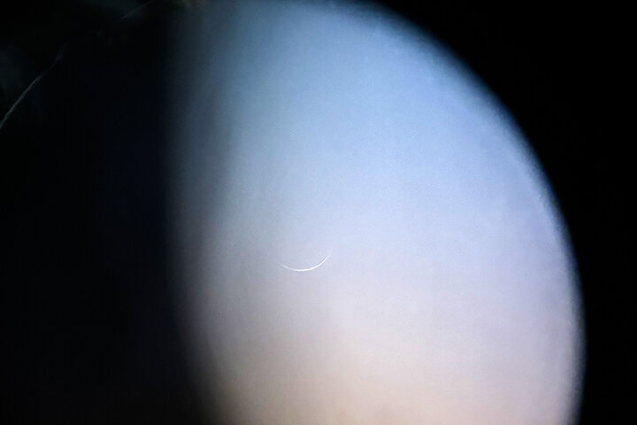 رؤیت هلال ماه رمضان در حرم مطهر بانوی کرامت