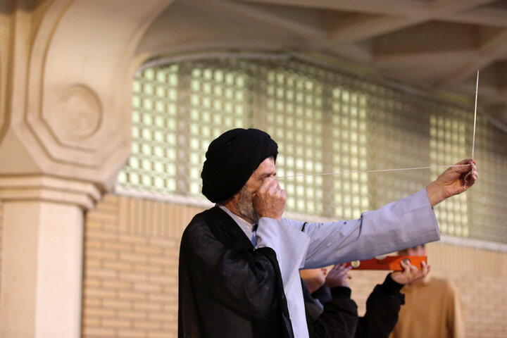 رؤیت هلال ماه رمضان در حرم مطهر بانوی کرامت