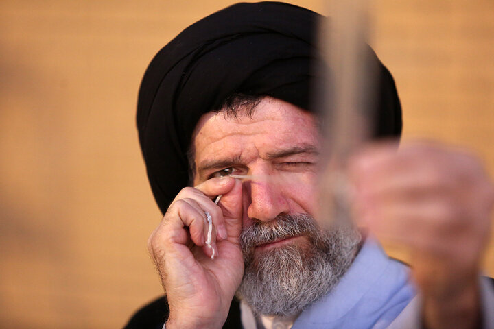 رؤیت هلال ماه رمضان در حرم مطهر بانوی کرامت