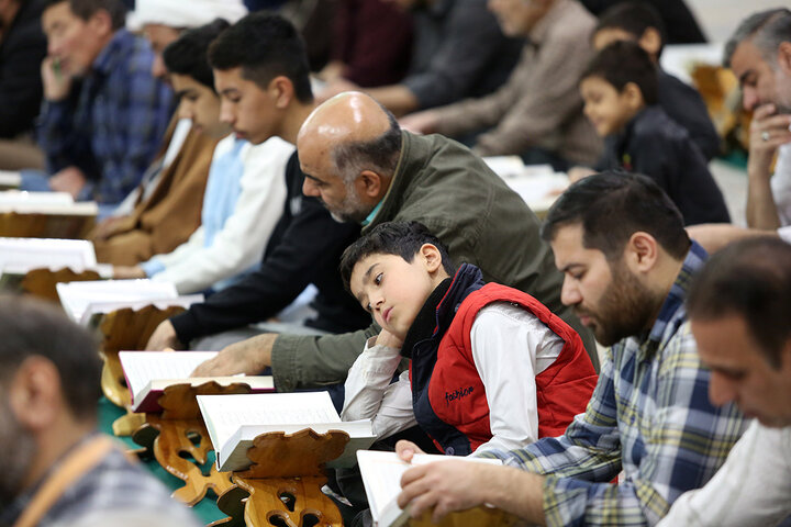 آئین باشکوه ترتیل‌خوانی حرم حضرت معصومه(س) در نخستین روز ماه رمضان