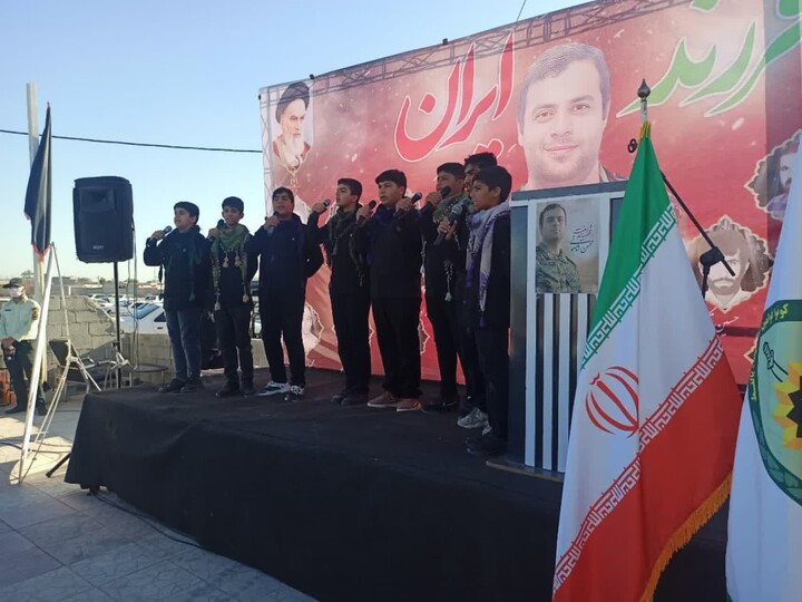 تصاویر/ گرامیداشت اربعین شهید مدافع امنیت در برازجان