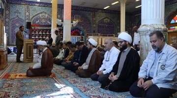 نماز جمعه خارگ به روایت تصویر