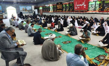 تصاویر/ دومین روز جزء‌خوانی قرآن در شهر امام حسن(ع)