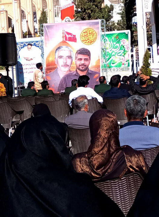 مراسم چهلمین روز شهادت احد زرنگی‌پور در گلزار شهدای کرمان