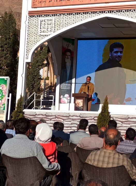 مراسم چهلمین روز شهادت احد زرنگی‌پور در گلزار شهدای کرمان