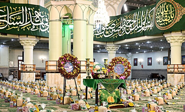 تصاویر/ طرح همدلی و مواسات مؤمنانه در حرم حضرت عبدالعظیم(ع)