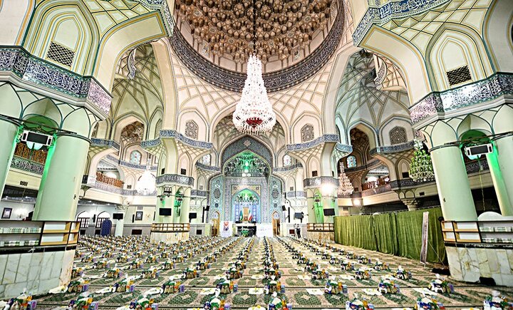 تصاویر/ طرح همدلی و مواسات مؤمنانه در حرم حضرت عبدالعظیم(ع)