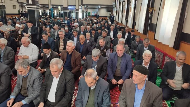 تصاویر/ آیین عبادی سیاسی نماز جمعه چهاربرج