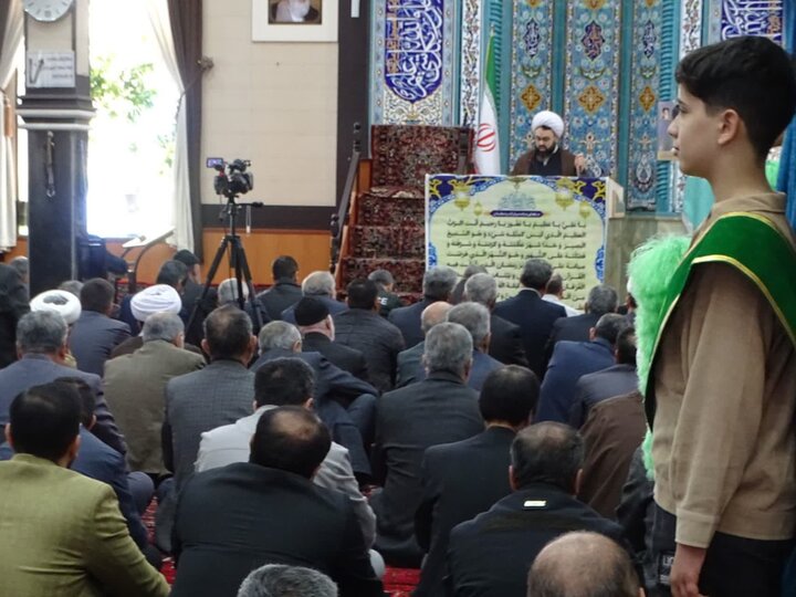 تصاویر/ آیین عبادی سیاسی نماز جمعه چهاربرج