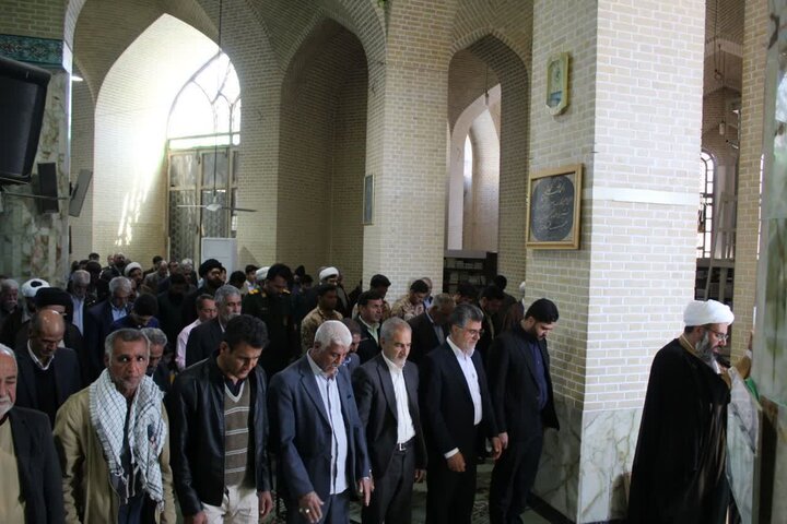 تصاویر/ نماز عبادی سیاسی جمعه شهرستان خاتم