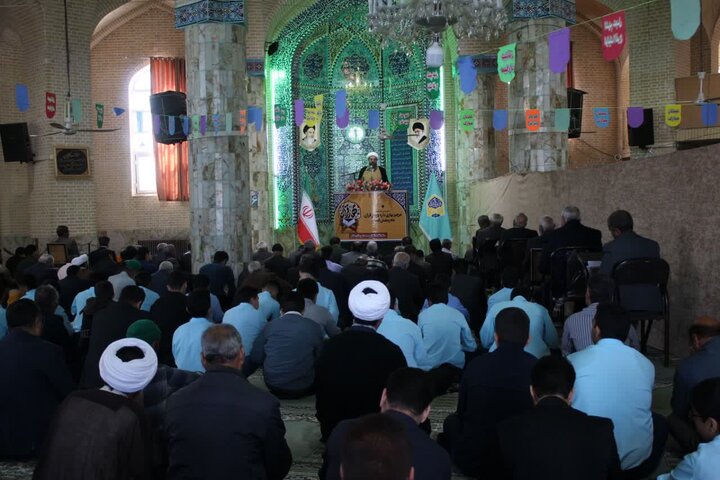 تصاویر/ نماز عبادی سیاسی جمعه شهرستان خاتم