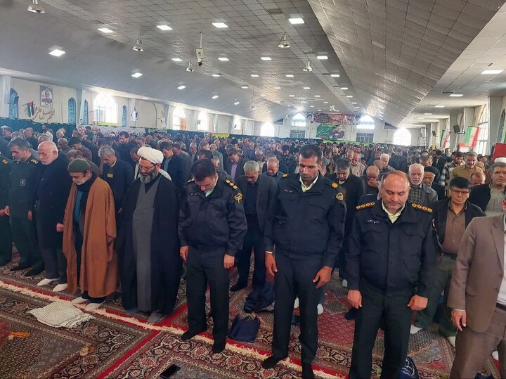 اقامه نخستین نماز جمعه ماه رمضان در شهر بهار به امامت حجت‌الاسلام مصباح