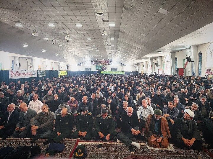 اقامه نخستین نماز جمعه ماه رمضان در شهر بهار به امامت حجت‌الاسلام مصباح