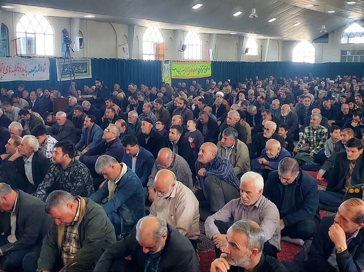 اقامه نخستین نماز جمعه ماه رمضان در شهر بهار به امامت حجت‌الاسلام مصباح