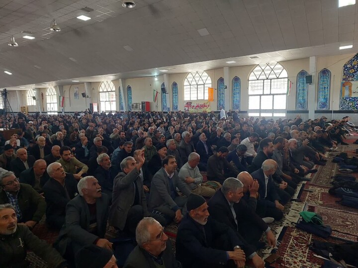 اقامه نخستین نماز جمعه ماه رمضان در شهر بهار به امامت حجت‌الاسلام مصباح