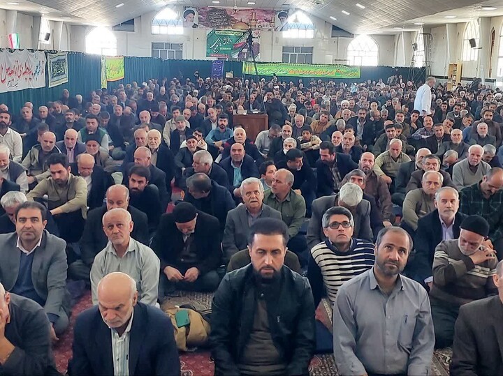 اقامه نخستین نماز جمعه ماه رمضان در شهر بهار به امامت حجت‌الاسلام مصباح